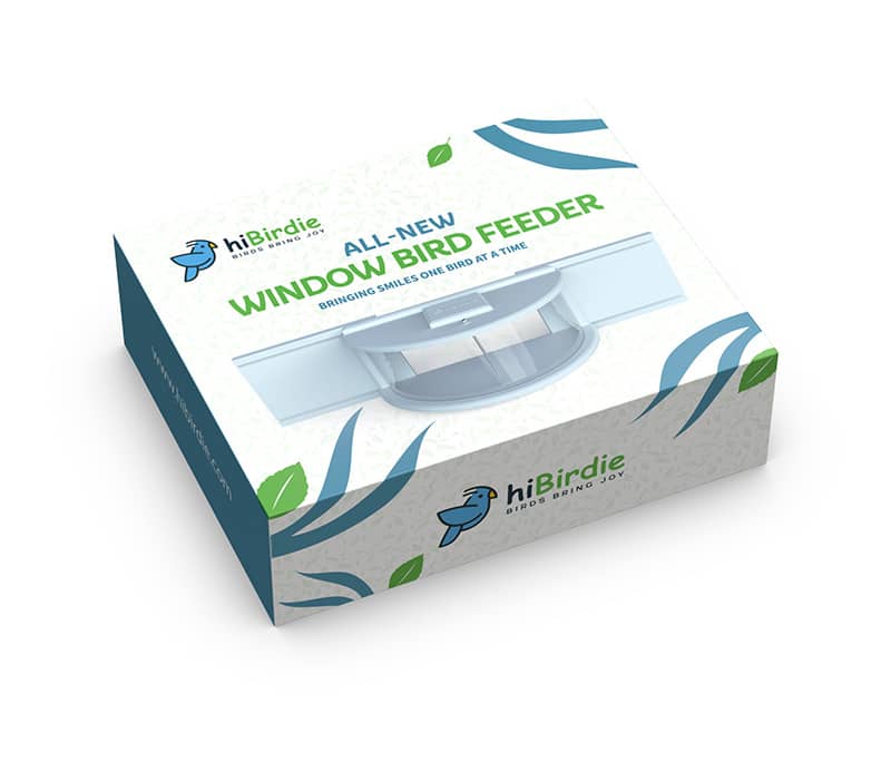 hiBirdie Window Bird Feeder Packaging